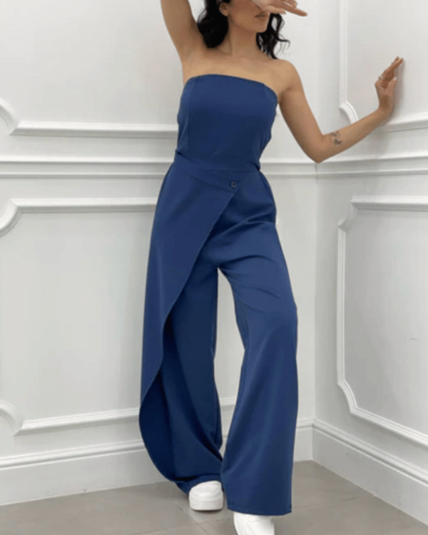 Jumpsuit Eleganza Moderna in Blu